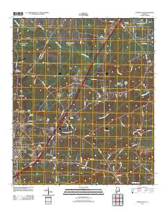 Opelika East 2011 topographic map thumbnail