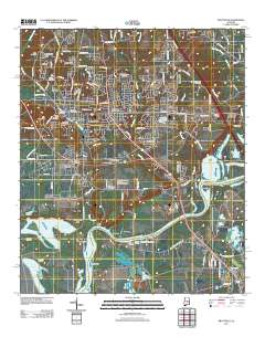 Prattville 2011 topographic map thumbnail