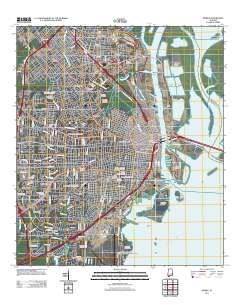 Mobile 2011 topographic map thumbnail