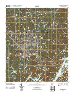 Alexander City 2011 topographic map thumbnail