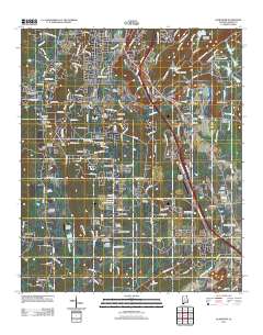 Alabaster 2011 topographic map thumbnail