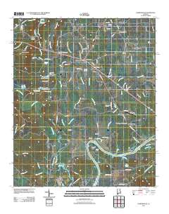 Harpersville 2011 topographic map thumbnail