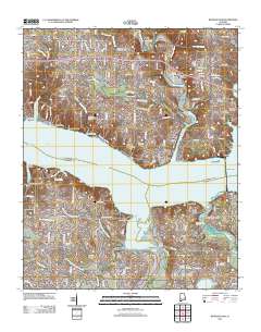 Wheeler Dam 2012 topographic map thumbnail
