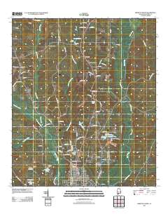 Brewton North 2011 topographic map thumbnail
