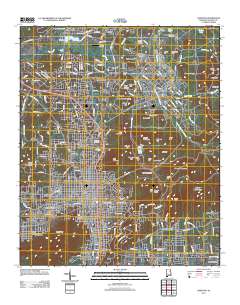 Anniston 2011 topographic map thumbnail
