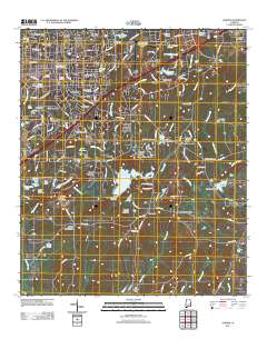 Auburn 2011 topographic map thumbnail