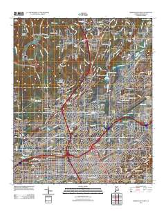 Birmingham North 2011 topographic map thumbnail