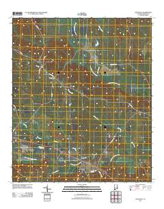 Batesville 2011 topographic map thumbnail