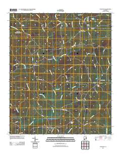 Daviston 2011 topographic map thumbnail