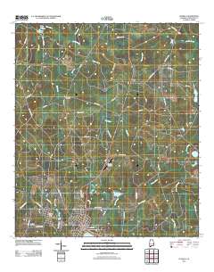 Florala 2011 topographic map thumbnail