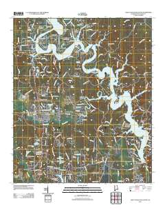 Lake Tuscaloosa South 2011 topographic map thumbnail