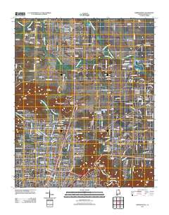 Meridianville 2011 topographic map thumbnail