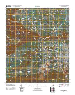 Sylacauga West 2011 topographic map thumbnail