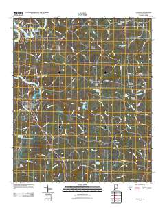 Wedowee 2011 topographic map thumbnail