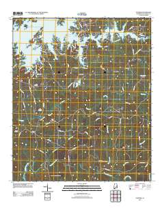 Ponders 2011 topographic map thumbnail