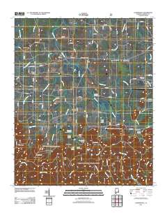 Landersville 2011 topographic map thumbnail