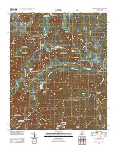 Borden Springs 2011 topographic map thumbnail
