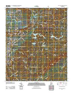 Sylacauga East 2011 topographic map thumbnail