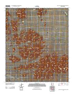 Agua Dulce Mountains 2011 topographic map thumbnail