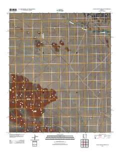 Aguila Mountains NE 2011 topographic map thumbnail