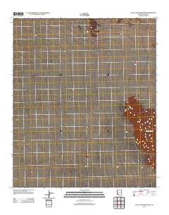 Aguila Mountains NW 2011 topographic map thumbnail