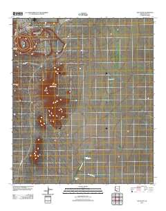 Ajo South 2011 topographic map thumbnail