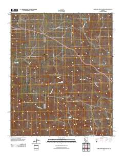 Arrastra Mountain NE 2011 topographic map thumbnail