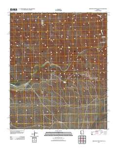 Arrastra Mountain SE 2011 topographic map thumbnail