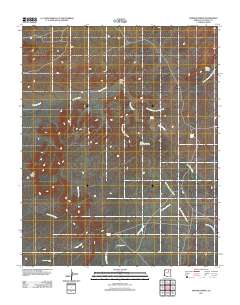 Badger Spring 2011 topographic map thumbnail