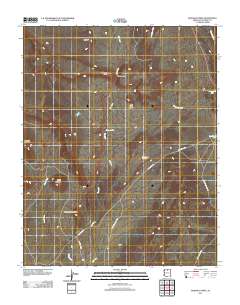 Bodaway Mesa 2011 topographic map thumbnail