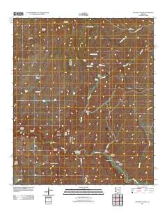 Booger Canyon 2011 topographic map thumbnail