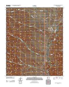 Bottleneck Wash 2011 topographic map thumbnail
