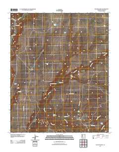 Bozarth Mesa 2011 topographic map thumbnail