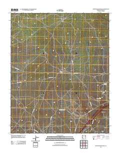 Burntwater Wash 2011 topographic map thumbnail