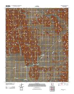Burro Gap 2011 topographic map thumbnail