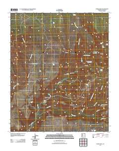 Burro Mesa 2011 topographic map thumbnail