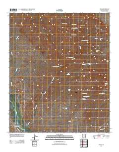 Bylas 2011 topographic map thumbnail