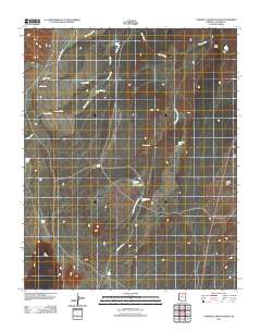 Campbell Francis Wash 2011 topographic map thumbnail