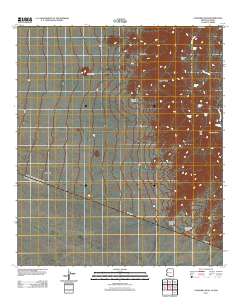 Caponera Peak 2011 topographic map thumbnail