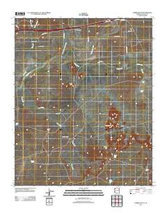 Carrizo Butte 2011 topographic map thumbnail