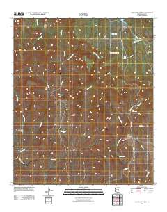 Cassadore Spring 2011 topographic map thumbnail