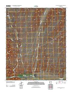 Castaneda Hills SW 2011 topographic map thumbnail
