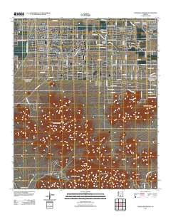 Chandler Heights 2011 topographic map thumbnail