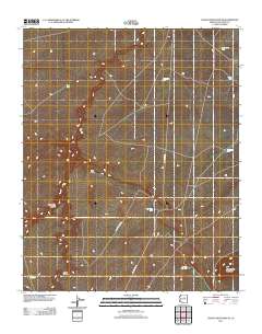 Chavez Mountain NE 2011 topographic map thumbnail