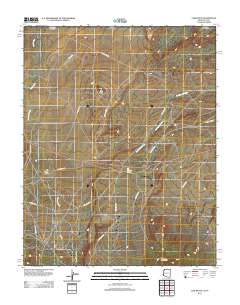 Cow Butte 2011 topographic map thumbnail