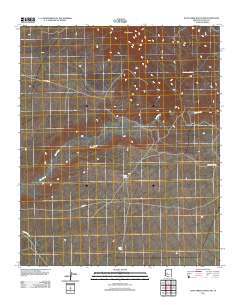 Date Creek Ranch NW 2011 topographic map thumbnail