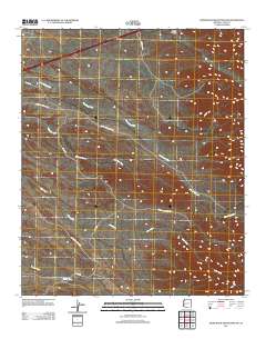 Dome Rock Mountains SW 2011 topographic map thumbnail