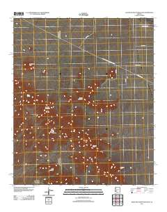 Eagletail Mountains East 2011 topographic map thumbnail