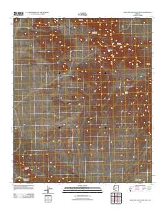 Eagletail Mountains West 2011 topographic map thumbnail