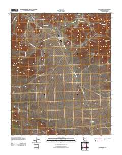 Hackberry 2011 topographic map thumbnail